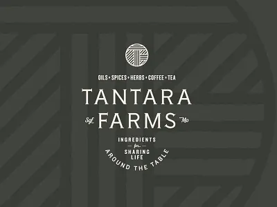Logo Exploration coffee design farms herbs ingredients lockup mark missouri oils spices srpingfield tea