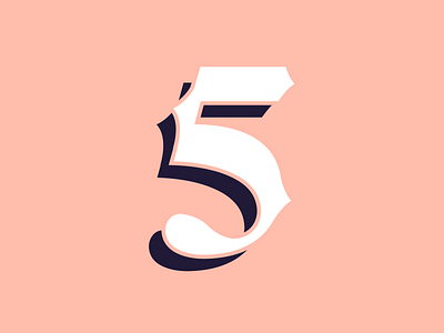 5 36 days of type 36 days of type 5 5 number 5 type typography