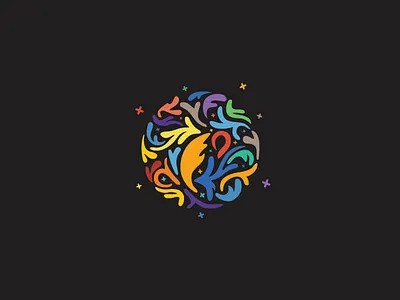 Planet Color abstract color logo planet vector