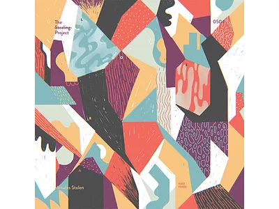 0504 abstract band design everyday experimental graphic design illustration poster the stealing project