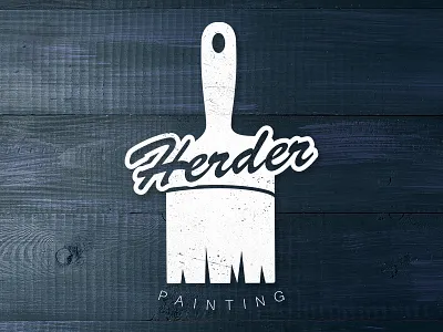 Small Business Logo brush logo paint small business