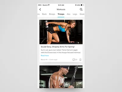 Trainer Exploration app card concept interface ios mobile ui ux