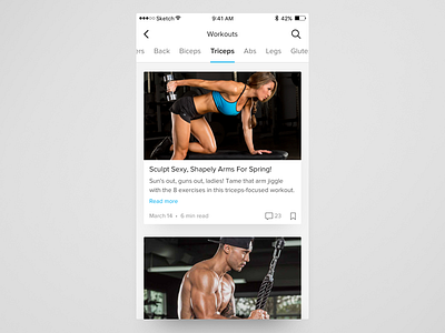 Trainer Exploration app card concept interface ios mobile ui ux