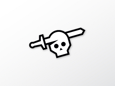 Skull & Sword Sticker free mule skull sticker sword