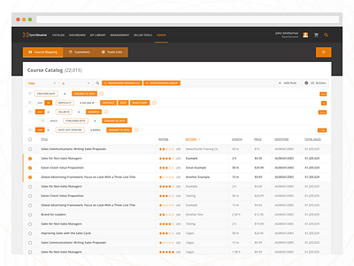 Advanced Search Interface and Table Style advanced advanced search builder dashboard group list query rules search set table ux