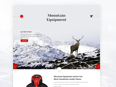 Deer deer equipment landing mountain shop ui web