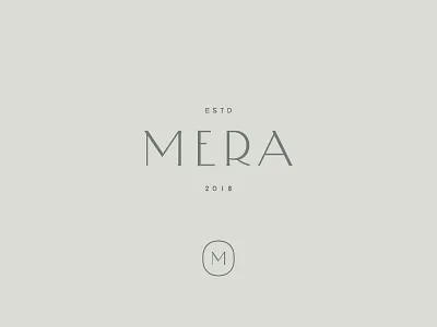 Mera branding custom type logo