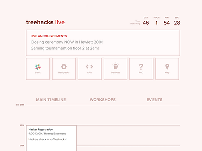 TreeHacks Live calendar event schedule timeline website