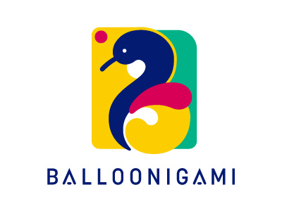 Balloonigami balloon art balloons branding bright friendly logo