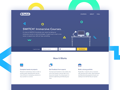 Switch Landing landingpage