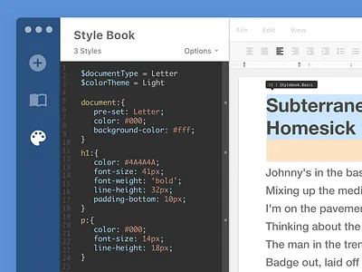Text Editor Design part IV application css dashboard design editor interface styles text editor ui ux