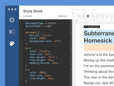 Text Editor Design part IV application css dashboard design editor interface styles text editor ui ux