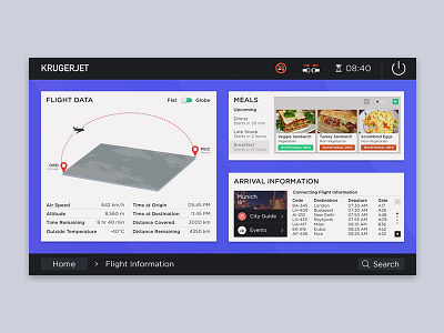 In-flight Entertainment Redesign entertainment inflight ui ux