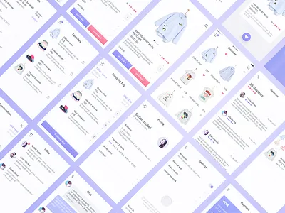 Ecommerce ui Kit animation app design ecommerce interaction ios kit kits mobile screen ui ux