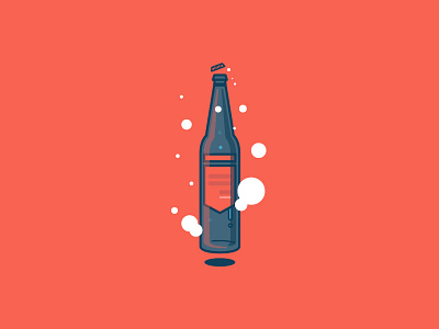 Beer bottle beer bottle bubble drink illustration illustrator
