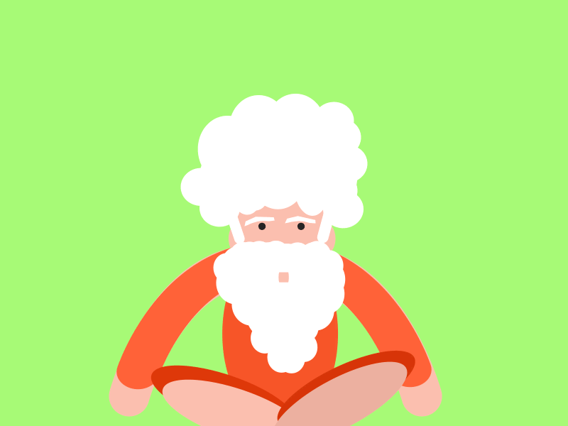 Yoga Guru animated animation character design exercise gif illustration material motion shapes yoga