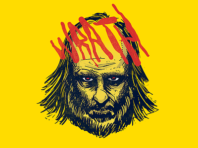 WRATH character illustration ira movie psycho spanish wrath
