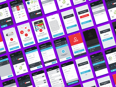 complete screens for carIQ app android car app ios screens smart car ui ux