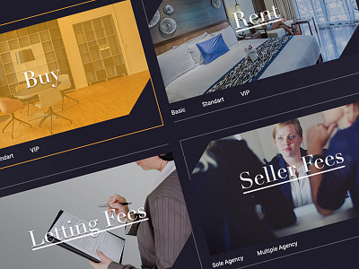 London Flats dark design property real estate responsive ui ux web design