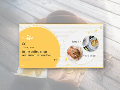 event share page design graphic layout ui