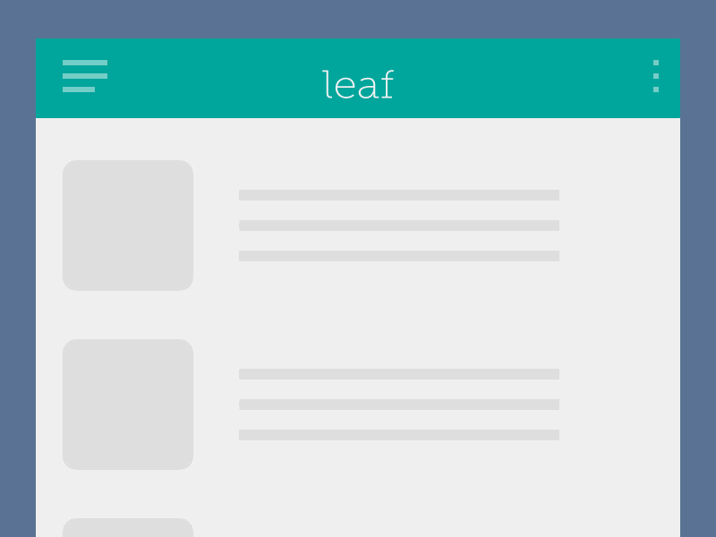Leaf app (pull to refresh) animation app clock compass javascript leaf location logo pull to refresh svg time