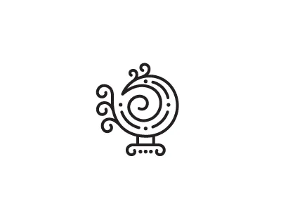 curl bird bird curl dot ff line
