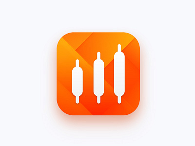 IQoption financial icon ios ipad iphone orange