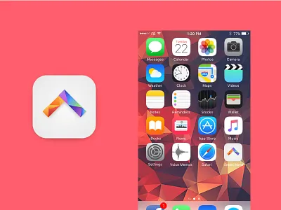 Daily Ui #05. App icon appicon dailyui design home house icon smarhouse ui