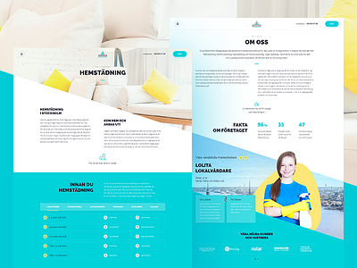 Stockholm services clean cleaning design homepage icon moving price services stockholm team ui web