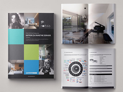 Domotech branding brochure catalog graphic design