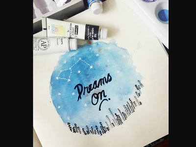 Dreams On brushpens handlettering typography