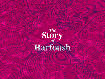 The Story of Harfoush blue cover harfoush illustration image lines pdf pink pool portfolio story swimming