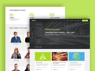 Company site blog company corporative team