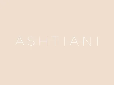 Typography for Ashtiani branding custom fashion identity letterforms logo typeface typography ultra thin