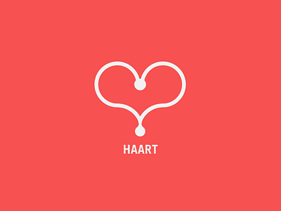 Haart clinic flat heart logo red