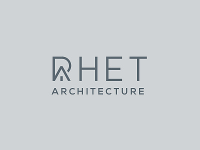 RHET Architecture a architecture building developer house icon logo r roof