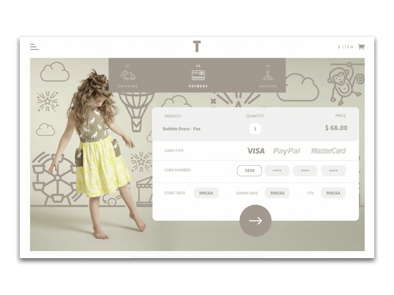 Credit card checkout 002 checkout credit card daily ui dress fashion form organic ui