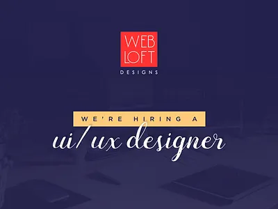 We're hiring! designer hiring job team ui