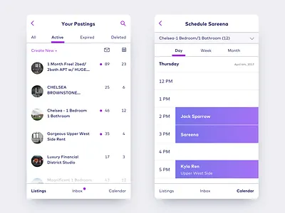 Design Challenge: Craigslist calendar craigslist dashboard experience flat inbox listing mobile ui visual