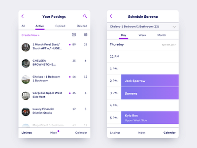 Design Challenge: Craigslist calendar craigslist dashboard experience flat inbox listing mobile ui visual