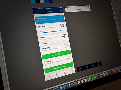 MobileApp. Courses Listing Screen app ios mobile mobileapp ui ux