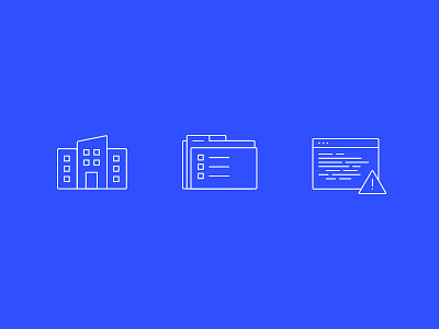 Customer Stories Icons building code customers engineer errors events icon iconography illustration line production project