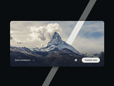 Blog Post - DailyUI 035 100dayschallenge blog card dailyui journalist mountain photo post publish ui webdesign