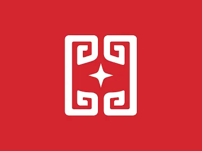 Pre-made LOGO for sale - Chinese Abstract With Star china chinese chinese abstract design hong kong logo logos mack minimalism pre made sold star