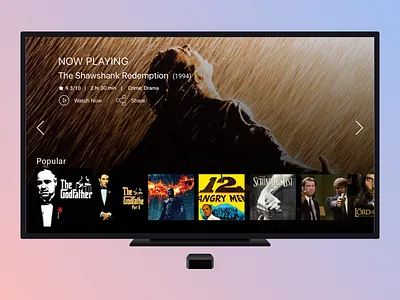 TV App app concept daily ui media mockup tv app ui ux
