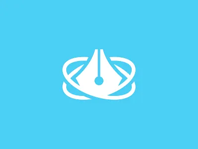 Science Writing atom branding fountain pen identity logo mark pen sava stoic science science writing symbol write
