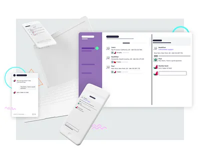 smallchat-2 3d app branding chat clay render illustration integration messaging slack slackbot smallchat