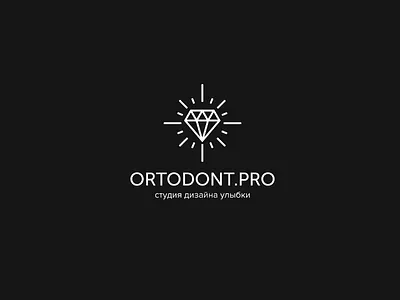 Ortodont Pro black brand brandidentity branding brilliant clinic dental identity line logo logotype simple