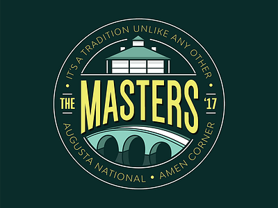 Masters Sunday design golf logo masters sunday