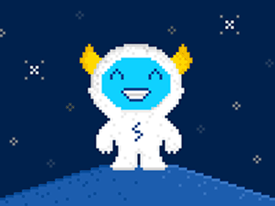 Lil Pixel Yeti animation cute pixel art pixels yeti